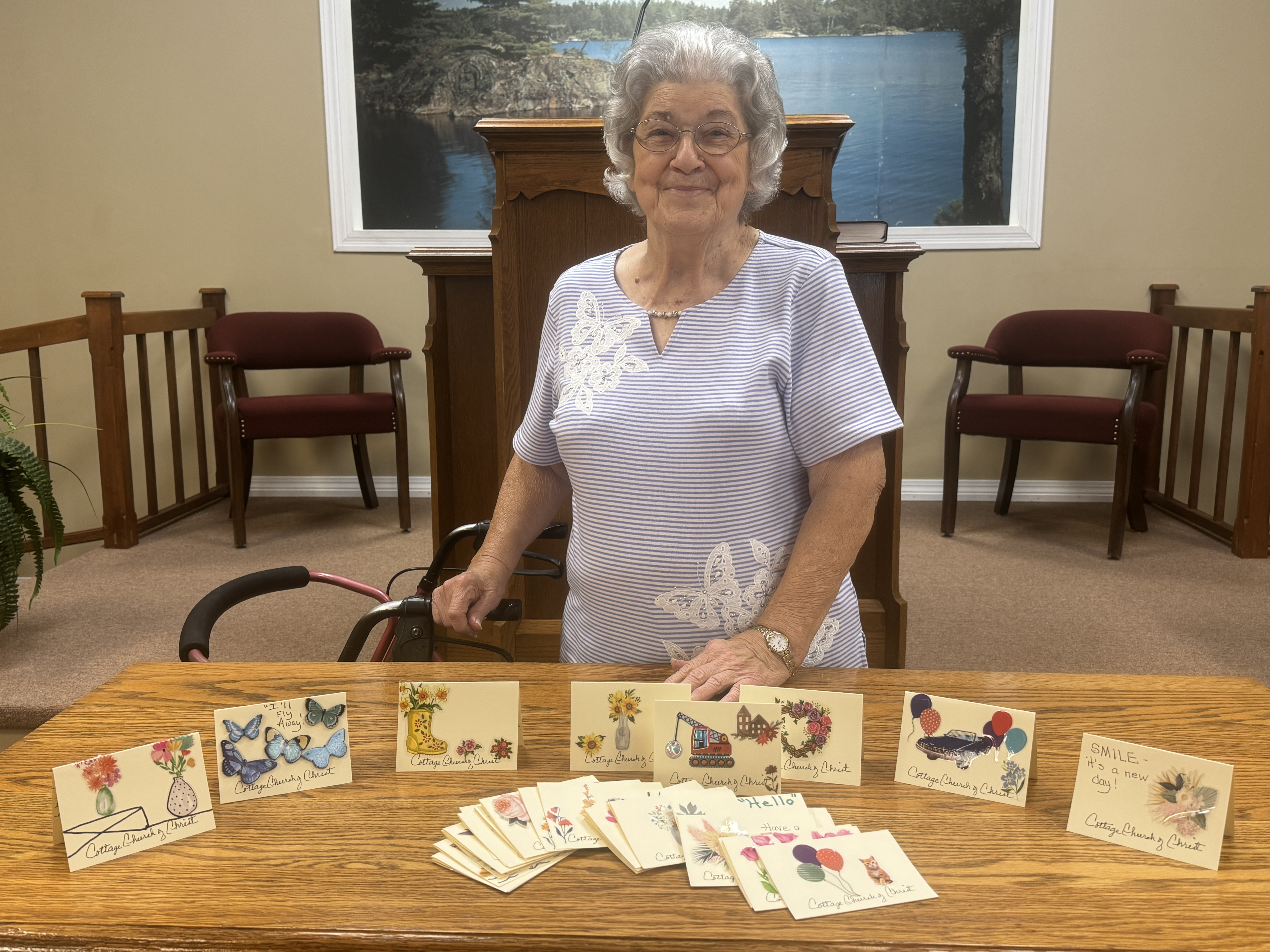 Annie Rowell blesses with cards