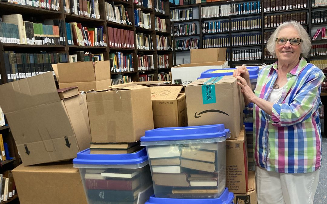 Featured Post Image - Clyde Woods donates 13,000 books to Bible college